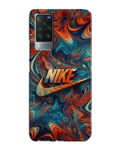 Чехол для Vivo X60 с картинкой «Nike в абстракции»