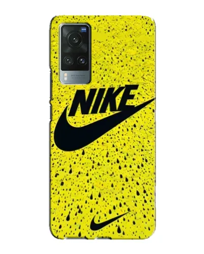 Чехол для Vivo X60 с картинкой «Желтый текстурный Nike»
