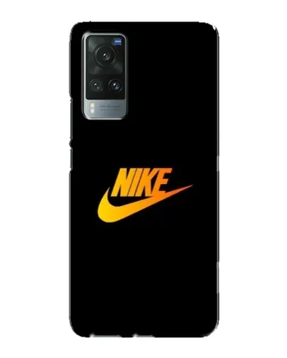 Чехол для Vivo X60 с картинкой «Золотой логотип Nike»