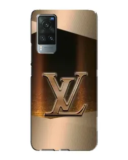 Чехол для Vivo X60 с картинкой «LV — золотое сияние»