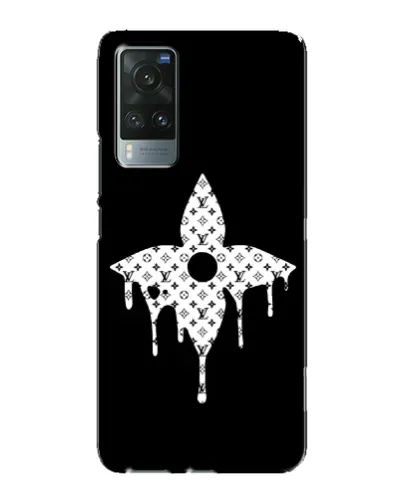 Чехол для Vivo X60 с картинкой «Цветочная монограмма» Чехол для Vivo X60 с картинкой «Цветочная монограмма»