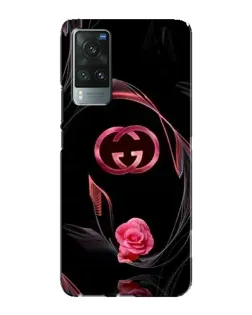 Чехол для Vivo X60 с картинкой «Gucci — неоновая роза»