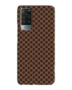 Чехол для Vivo X60 с картинкой «Gucci — шоколадная сетка»