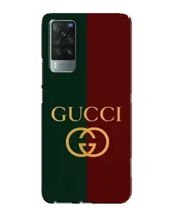 Чехол для Vivo X60 с картинкой «Gucci — темно-зеленый градиент»