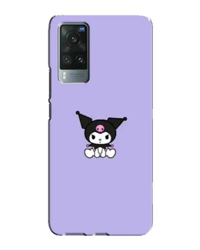 Чехол для Vivo X60 с картинкой «Kuromi — фиолетовый минимализм»