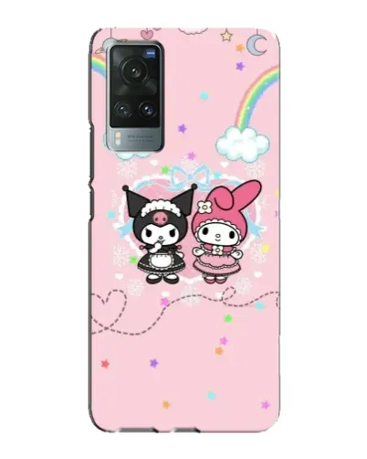 Чехол для Vivo X60 с картинкой «My Melody и Kuromi»