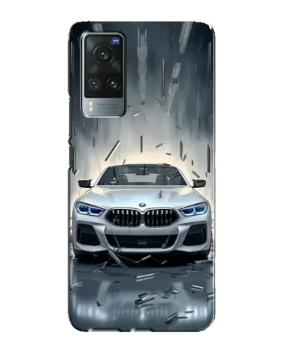 Чехол для Vivo X60 с картинкой «BMW в свете фар»