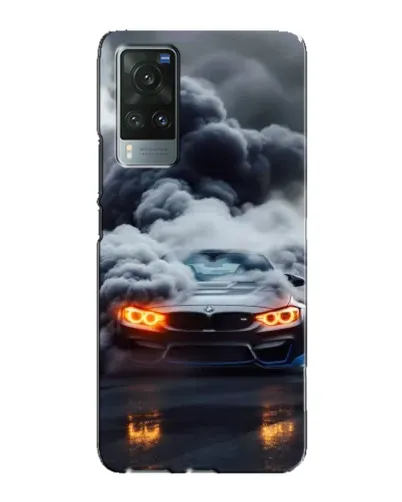 Чехол для Vivo X60 с картинкой «BMW в дыму»