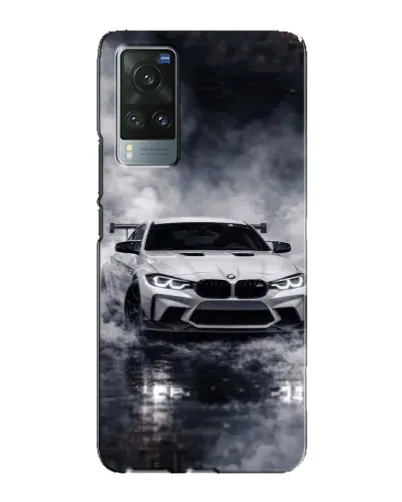 Чехол для Vivo X60 с картинкой «BMW сквозь туман»