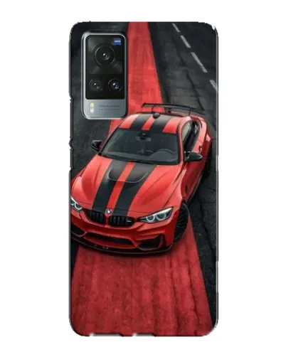 Чехол для Vivo X60 с картинкой «BMW на красной дорожке»