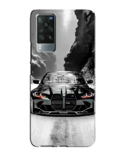 Чехол для Vivo X60 с картинкой «BMW — акварельный дрифт» Чехол для Vivo X60 с картинкой «BMW — акварельный дрифт»