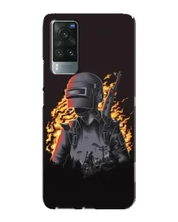 Чехол для Vivo X60 с картинкой «PUBG — огненный силуэт» Чехол для Vivo X60 с картинкой «PUBG — огненный силуэт»
