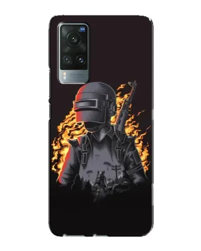 Чехол для Vivo X60 с картинкой «PUBG — огненный силуэт» Чехол для Vivo X60 с картинкой «PUBG — огненный силуэт»