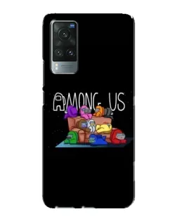 Чехол для Vivo X60 с картинкой «Логотип Among Us»