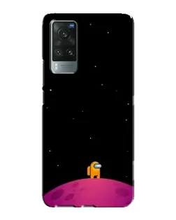 Чехол для Vivo X60 с картинкой «Одинокий герой на планете»