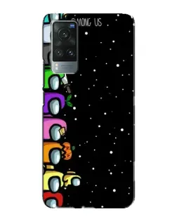 Чехол для Vivo X60 с картинкой «Команда Among Us»