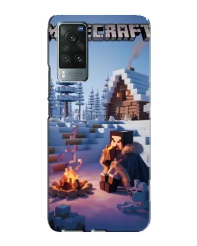 Чехол для Vivo X60 с картинкой «Зимний Minecraft» Чехол для Vivo X60 с картинкой «Зимний Minecraft»