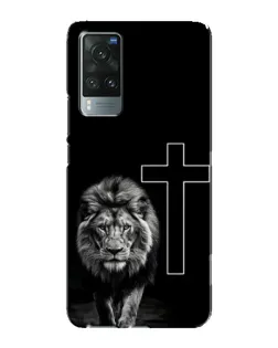 Чехол для Vivo X60 с картинкой «Лев и Крест»