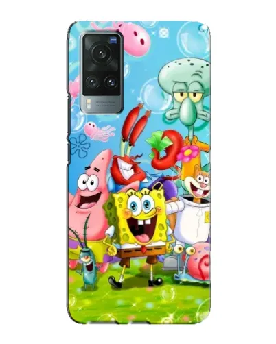 Чехол для Vivo X60 с картинкой «Губка Боб и друзья» Чехол для Vivo X60 с картинкой «Губка Боб и друзья»