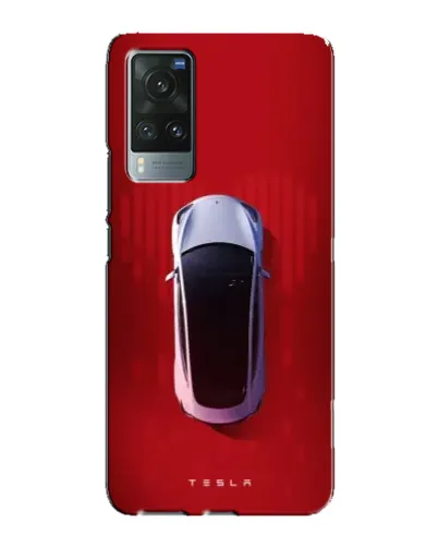 Чехол для Vivo X60 с картинкой «Tesla Top View»