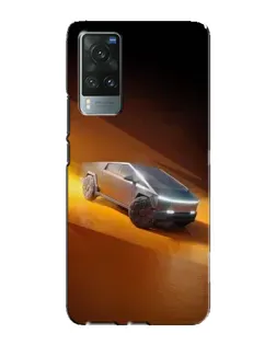 Чехол для Vivo X60 с картинкой «Cybertruck в пустыне»