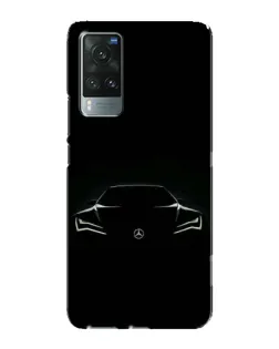 Чехол для Vivo X60 с картинкой «Mercedes — силуэт авто»