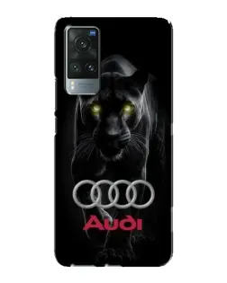 Чехол для Vivo X60 с картинкой «Пантера и Audi»