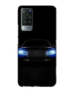 Чехол для Vivo X60 с картинкой «Audi в неоне»