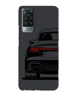 Чехол для Vivo X60 с картинкой «Задняя часть Audi — арт»