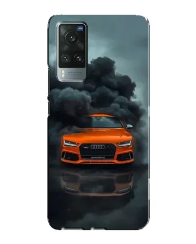 Чехол для Vivo X60 с картинкой «Audi в облаках дыма» Чехол для Vivo X60 с картинкой «Audi в облаках дыма»