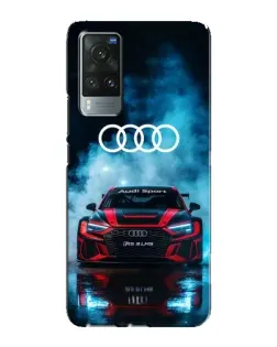 Чехол для Vivo X60 с картинкой «Audi Sport — неон»