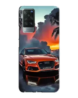 Чехол для Vivo X60 с картинкой «Audi — закат»