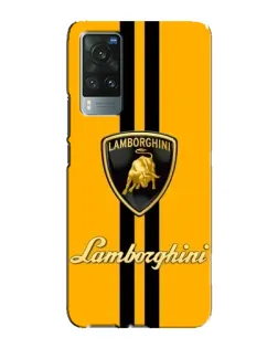 Чехол для Vivo X60 с картинкой «Lamborghini Stripe желтый» Чехол для Vivo X60 с картинкой «Lamborghini Stripe желтый»