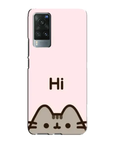 Чехол для Vivo X60 с картинкой «Пушин говорит Hi» Чехол для Vivo X60 с картинкой «Пушин говорит Hi»