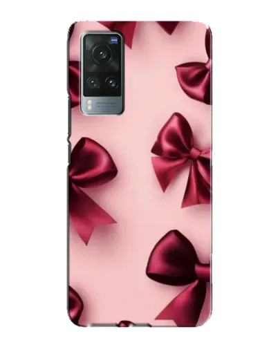 Чехол для Vivo X60 с картинкой «Бордовый атлас»