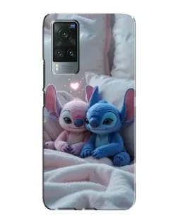 Чехол для Vivo X60 с картинкой «Плюшевые Стич Ангел»