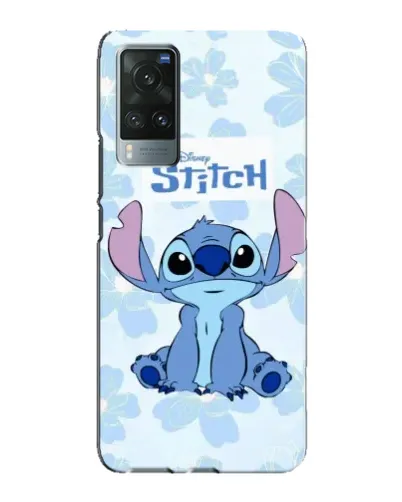 Чехол для Vivo X60 с картинкой «Stitch среди цветов» Чехол для Vivo X60 с картинкой «Stitch среди цветов»