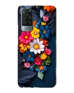 Чехол для Vivo X60 с картинкой «Цветочная феерия»