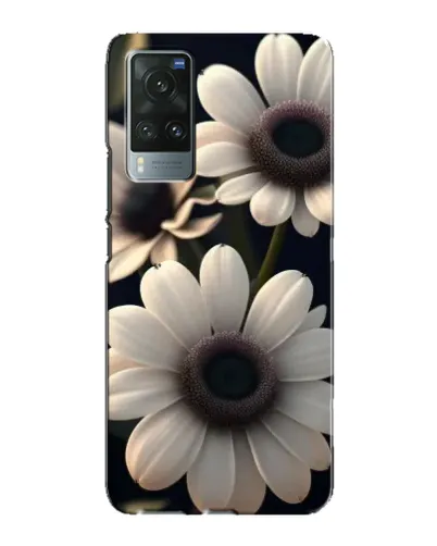 Чехол для Vivo X60 с картинкой «Белые маргаритки макро» Чехол для Vivo X60 с картинкой «Белые маргаритки макро»