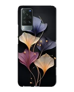 Чехол для Vivo X60 с картинкой «Лиловые цветы грации»