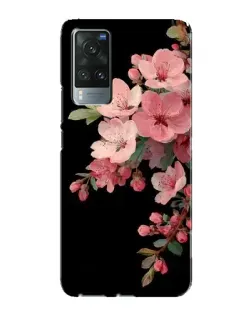 Чехол для Vivo X60 с картинкой «Розовая ветка сакуры»