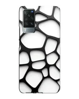 Чехол для Vivo X60 с картинкой «Белая объемная сетка» Чехол для Vivo X60 с картинкой «Белая объемная сетка»