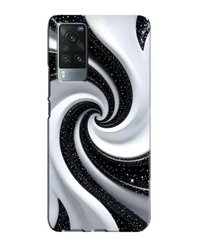 Чехол для Vivo X60 с картинкой «Черно-белая спираль» Чехол для Vivo X60 с картинкой «Черно-белая спираль»