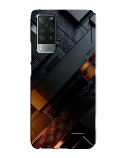 Чехол для Vivo X60 с картинкой «Черные геометрические блоки» Чехол для Vivo X60 с картинкой «Черные геометрические блоки»