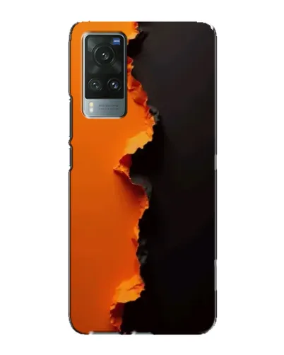 Чехол для Vivo X60 с картинкой «Оранжевый разлом» Чехол для Vivo X60 с картинкой «Оранжевый разлом»