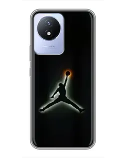 Чехол для Vivo Y02 с картинкой «Jordan Gradient Logo» Чехол для Vivo Y02 с картинкой «Jordan Gradient Logo»