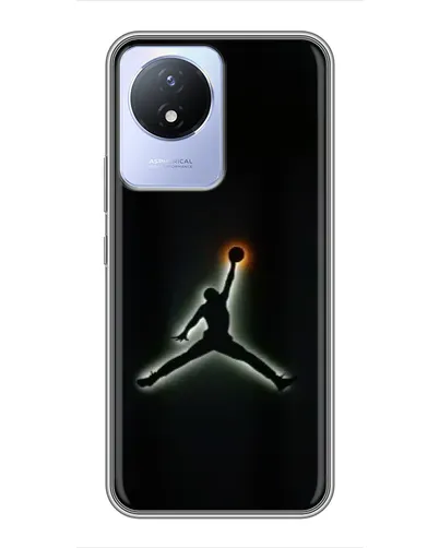 Чехол для Vivo Y02 с картинкой «Jordan Gradient Logo» Чехол для Vivo Y02 с картинкой «Jordan Gradient Logo»