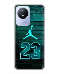 Чехол для Vivo Y02 с картинкой «Jordan Cyan 23» Чехол для Vivo Y02 с картинкой «Jordan Cyan 23»