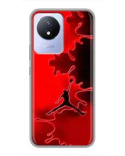 Чехол для Vivo Y02 с картинкой «Jordan Red Smoke» Чехол для Vivo Y02 с картинкой «Jordan Red Smoke»