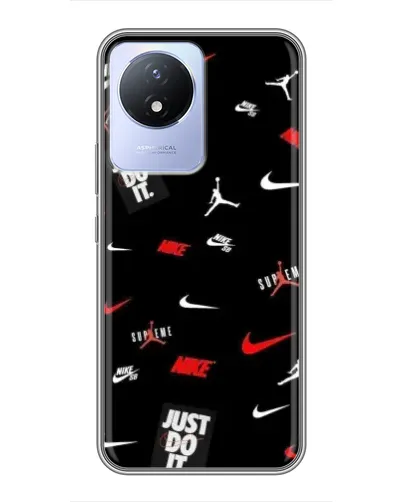 Чехол для Vivo Y02 с картинкой «Nike Mix Pattern» Чехол для Vivo Y02 с картинкой «Nike Mix Pattern»